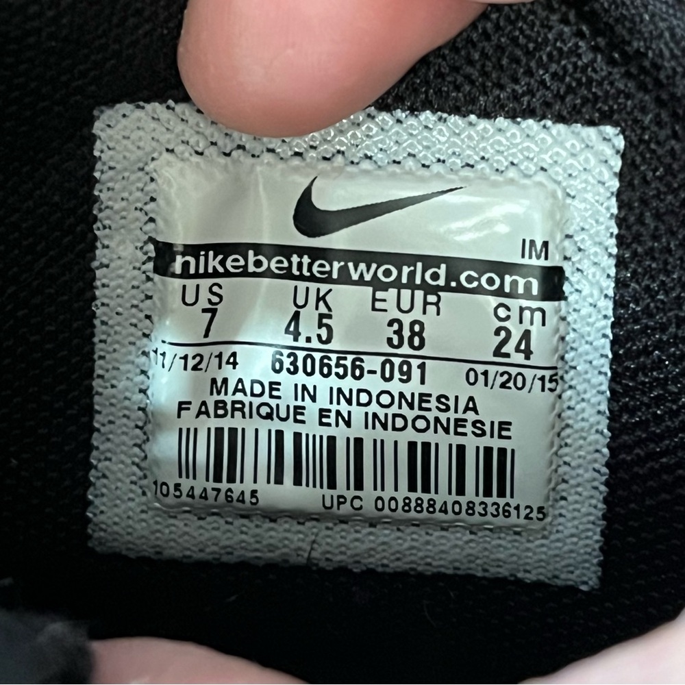 Nike Primo Court Mid Suede Black White High Top Sneakers 630656 Trainers Leather - Picture 6 of 7
